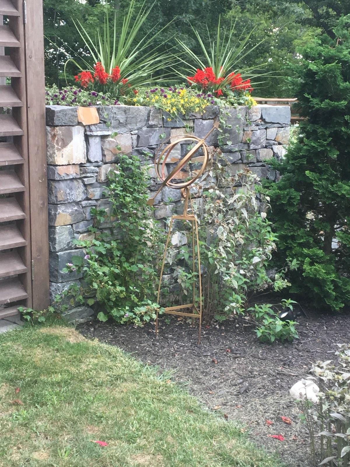Layered stone walls