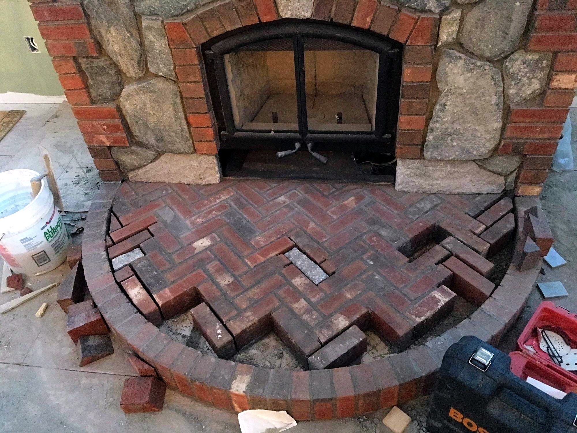 Interior stone veneer, finished